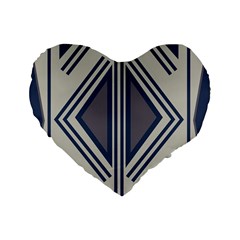 Abstract Pattern Geometric Backgrounds  Standard 16  Premium Heart Shape Cushions by Eskimos