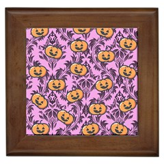 Pink Jacks Framed Tile by NerdySparkleGoth