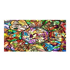 Character Disney Stained Satin Wrap 35  X 70  by artworkshop