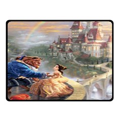 Beauty And The Beast Castle Fleece Blanket (small) by artworkshop