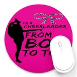 Bow To Toe Cheer Round Mousepads Front