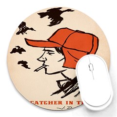 Catcher In The Rye Round Mousepads by artworkshop