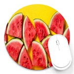 Watermelon Round Mousepads Front