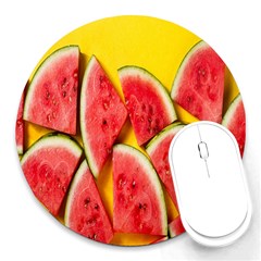 Watermelon Round Mousepads by artworkshop