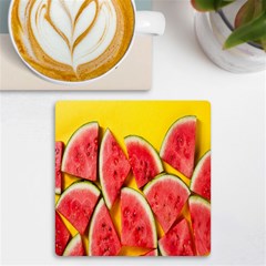 Watermelon Uv Print Square Tile Coaster  by artworkshop