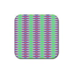 Electro Stripe Rubber Coaster (square) by Thespacecampers