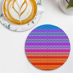 Rainbots Uv Print Round Tile Coaster by Thespacecampers