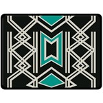 Abstract pattern geometric backgrounds  Double Sided Fleece Blanket (Large)  80 x60  Blanket Front