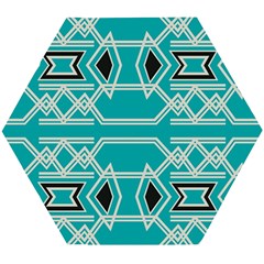 Abstract Pattern Geometric Backgrounds  Wooden Puzzle Hexagon by Eskimos