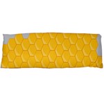 Hexagons Yellow Honeycomb Hive Bee Hive Pattern Body Pillow Case (Dakimakura) Body Pillow Case