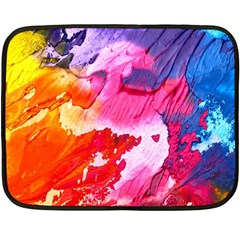 Colorful Painting Fleece Blanket (mini) by artworkshop