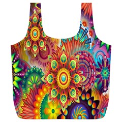 Mandalas Colorful Abstract Ornamental Full Print Recycle Bag (xl) by artworkshop