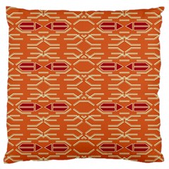 Abstract Pattern Geometric Backgrounds  Large Flano Cushion Case (one Side) by Eskimos