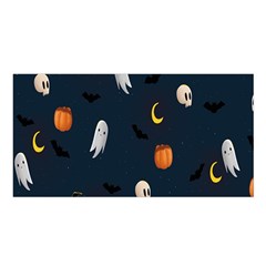 Halloween Satin Shawl 45  X 80  by nate14shop