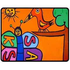 Graffiti 1 Fleece Blanket (medium)  by nate14shop