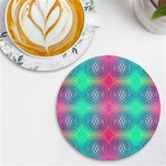 Infinity Circles UV Print Round Tile Coaster Front