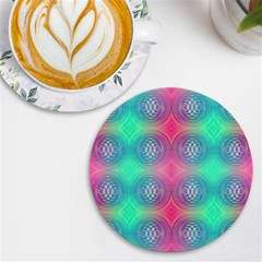 Infinity Circles Uv Print Round Tile Coaster by Thespacecampers