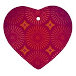 Flower Heart Ornament (Two Sides) Front