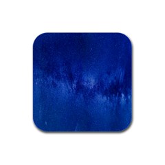 Milky Way Stars Night Sky Rubber Square Coaster (4 Pack) by artworkshop