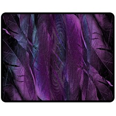 Feather Double Sided Fleece Blanket (medium)  by artworkshop