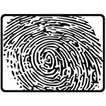 Fingerprint Double Sided Fleece Blanket (Large)  80 x60  Blanket Front