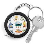 Vector-set-funny-robots-cartoon Measuring Tape Front