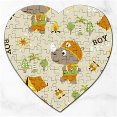 Seamless-pattern-vector-with-funny-boy-scout-scout-day-background Jigsaw Puzzle (heart) by Jancukart