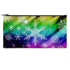 Christmas-snowflake-background Pencil Case by Jancukart