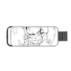 Astronaut-moon-space-astronomy Portable Usb Flash (one Side) by Jancukart