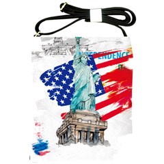 Statue Of Liberty Independence Day Poster Art Shoulder Sling Bag by Jancukart