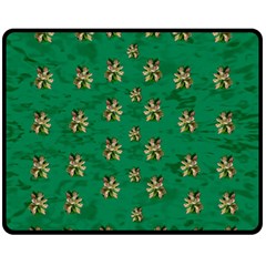 Water Lilies In The Soft Clear Warm Tropical Sea Double Sided Fleece Blanket (medium)  by pepitasart