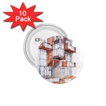 Rag-flats-onion-flats-llc-architecture-drawing Graffiti-architecture 1.75  Buttons (10 pack) Front