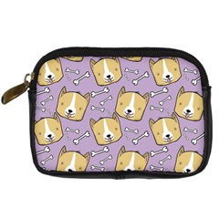 Corgi Pattern Digital Camera Leather Case by Sudhe