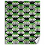 Hackers Town Void Mantis Hexagon Aromantic Pride Flag Canvas 11  x 14  10.95 x13.48  Canvas - 1