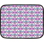 Hackers Town Void Mantis Hexagon Bigender Pride Flag Double Sided Fleece Blanket (Mini)  35 x27  Blanket Back