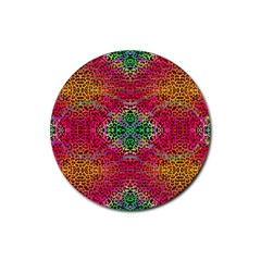 Cheetah Dreams Rubber Coaster (round) by Thespacecampers