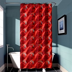 Sculpture-art-traffic-cones-plastic Shower Curtain 36  X 72  (stall)  by Jancukart