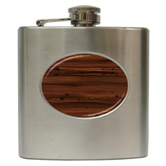 Texture-dark Wood Hip Flask (6 Oz) by nateshop