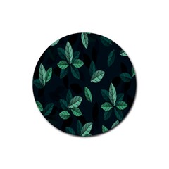 Leaves Rubber Coaster (round) by nateshop