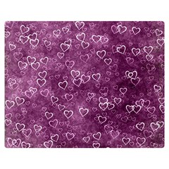 Background Purple Love Double Sided Flano Blanket (medium)  by nateshop