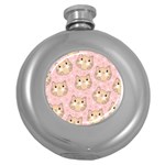 Cat-cats Round Hip Flask (5 oz) Front