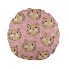 Cat-cats Standard 15  Premium Round Cushions by nateshop