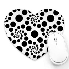 Dot Heart Mousepads by nateshop