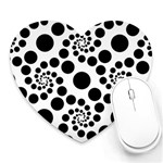 Dot Heart Mousepads Front