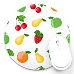 Fruits Round Mousepads Front