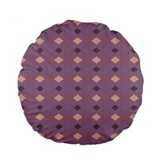 Pattern-puple Box Standard 15  Premium Round Cushions by nateshop