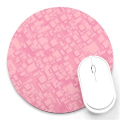 Pink Round Mousepads by nateshop