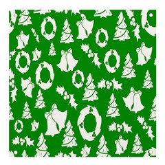 Green  Background Card Christmas  Banner And Sign 4  X 4  by artworkshop