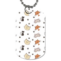 Cat Kitten Design Pattern Dog Tag (one Side) by Sapixe