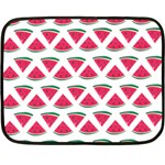 Illustration Watermelon Fruit-food Melon Double Sided Fleece Blanket (Mini)  35 x27  Blanket Front